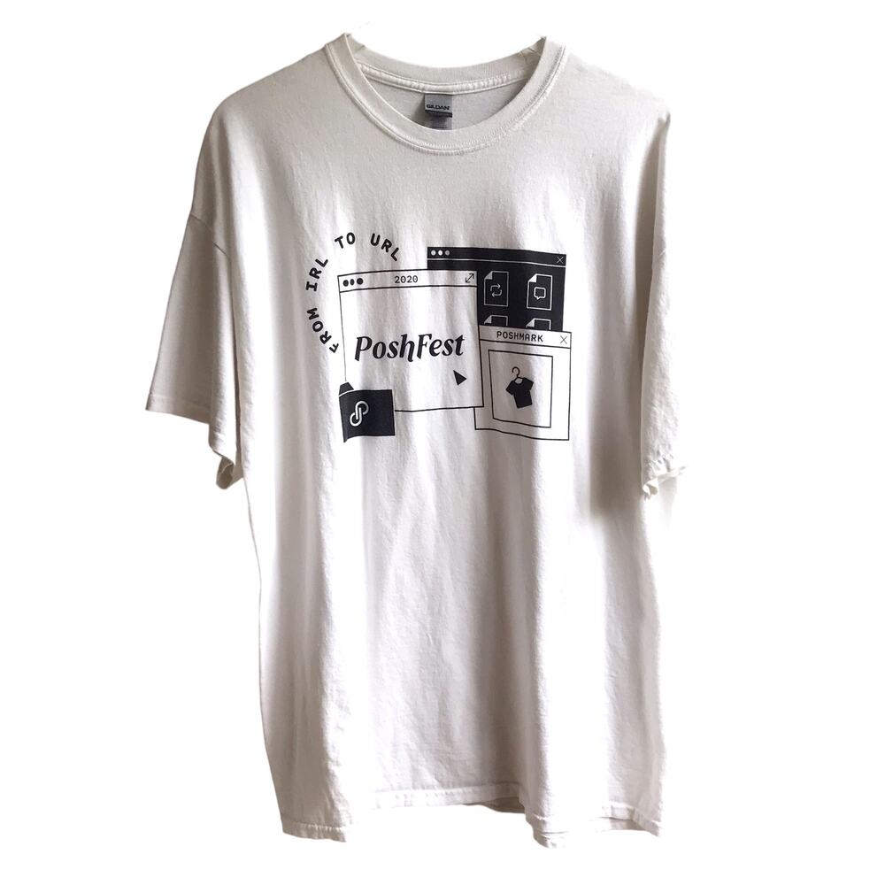 Poshmark Poshfest Logo Graphic Tee Printed Short Sleeve T-Shirt Size 2X Official